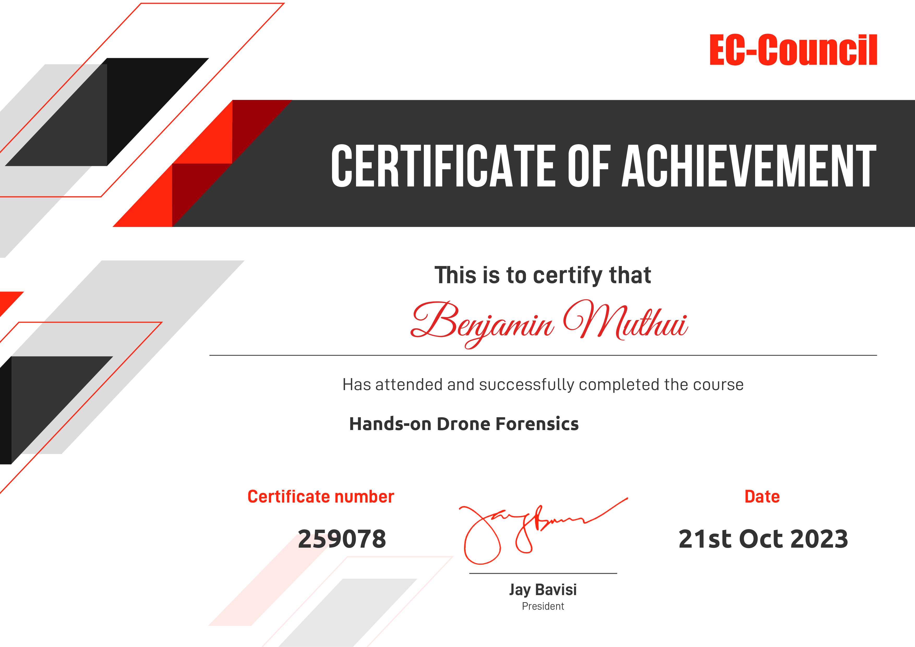 Certification 1